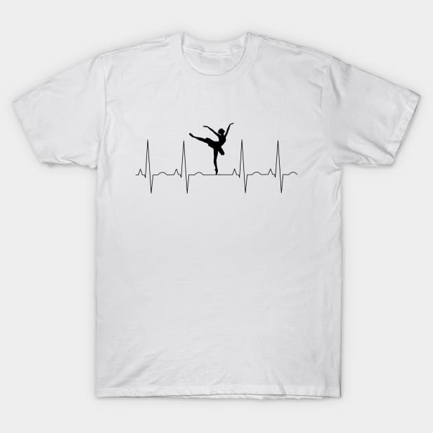 Ballerina Heartbeat T-Shirt by merysam